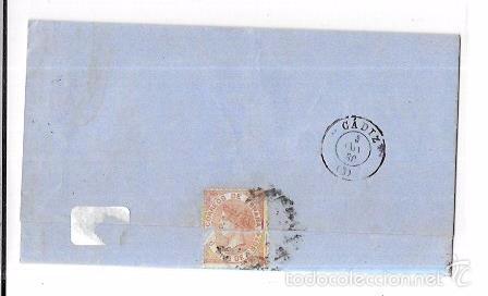 Sellos: CARTA. 1868. SEVILLA A CADIZ. - Foto 2