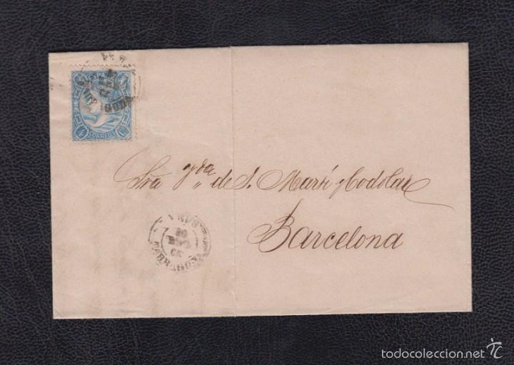 Sellos: 1865.- REUS (TARRAGONA) A BARCELONA - Foto 1