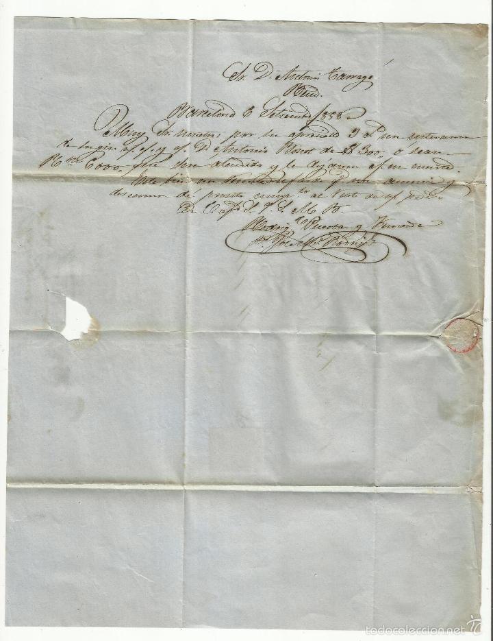 Sellos: circulada y escrita 1858 de barcelona a reus - Foto 2