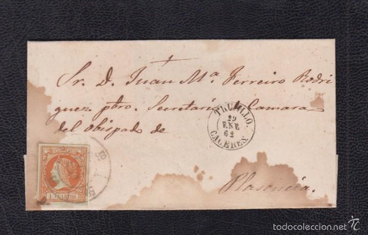 Sellos: 1862.- TRUJILLO (CACERES) A PLASENCIA - Foto 1