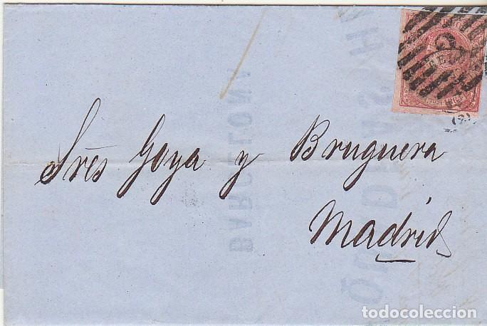 Sellos: : sello 64. BARCELONA a MADRID. 1864 - Foto 1