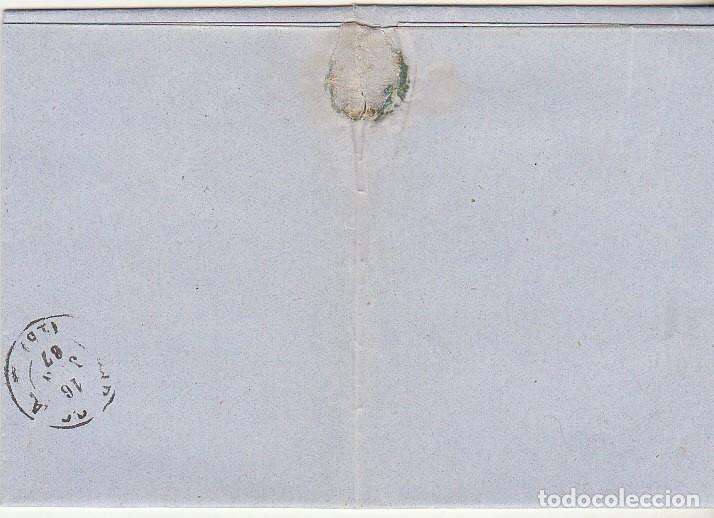 Sellos: Sello 88. YGUALADA a ZARAGOZA. 1867. - Foto 2