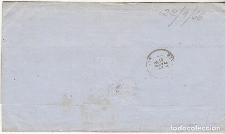 Sellos: Sello 81: AVILES a RIVADEO. 1866. - Foto 2