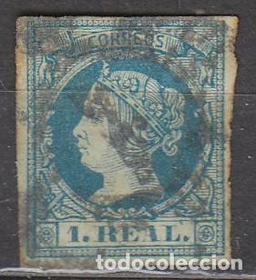 Sellos: Edifil n&ordm; 55, Isabel II, usado - Foto 1