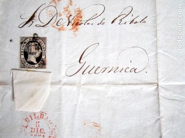 Ano 1851 Carta De Madrid A Guernica Bilbao Vendido En Venta