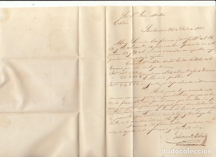 Sellos: Sello 17 : SANTANDER a CADIZ. 1853. - Foto 3
