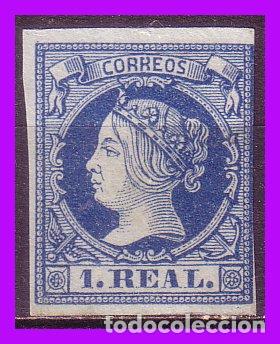 Sellos: 1860 Isabel II, EDIFIL n&ordm; 55 (*) - Foto 1