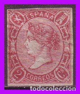 Sellos: 1866 ISABEL II, EDIFIL n&ordm; 69 * - Foto 1