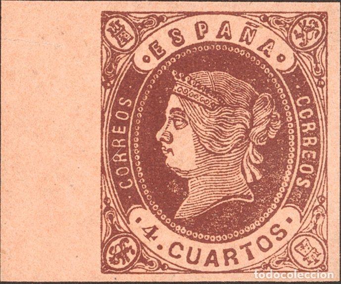 Sellos: 1862. Isabel II n&ordm; 58 (II) Edifil. - Foto 1