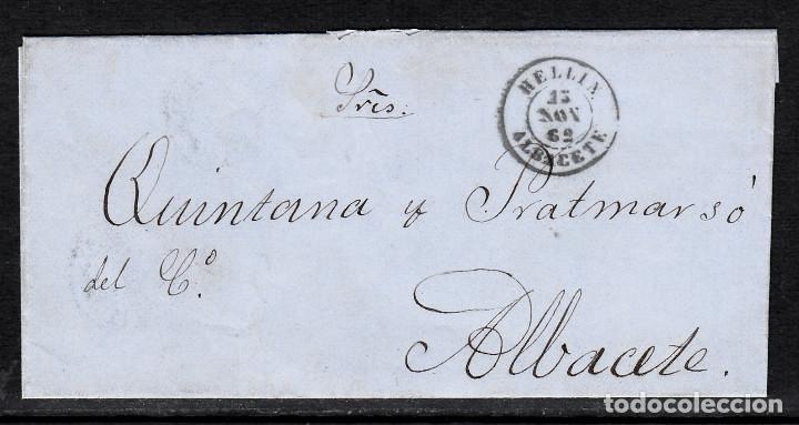 Sellos: ENVUELTA CON EL NUM. 58A DE HELL&Iacute;N A ALBACETE - Foto 1