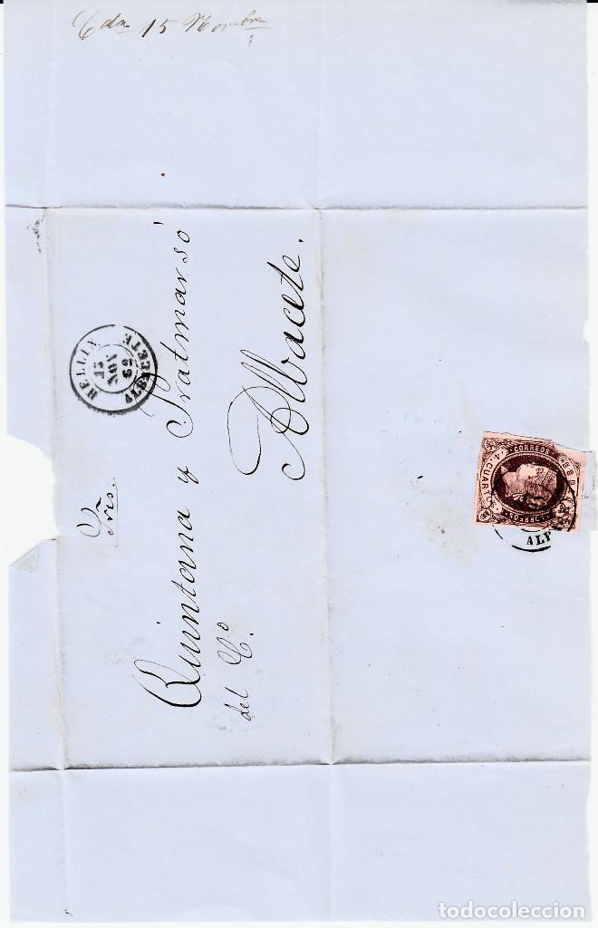 Sellos: ENVUELTA CON EL NUM. 58A DE HELL&Iacute;N A ALBACETE - Foto 2