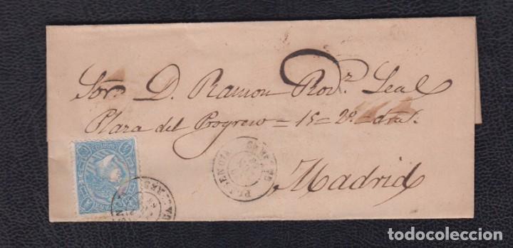 Sellos: 1865. PLASECIA (CACERES) A MADRID - Foto 1