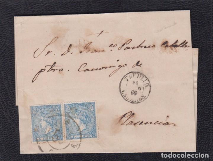 Sellos: 1866.- TRUJILLO (CACERES) A PLASENCIA - Foto 1