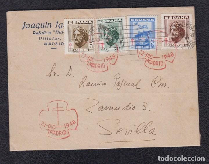 Sellos: 1948.- MADRID A SEVILLA - Foto 1