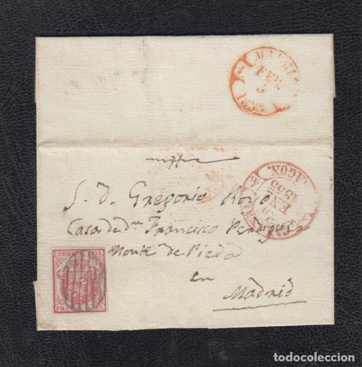 Sellos: 1855.- CALANDA (TERUEL) A MADRID - Foto 1