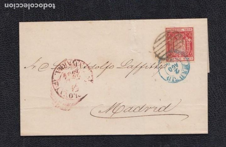 Sellos: 1854.- PAMPLONA A MADRID - Foto 1