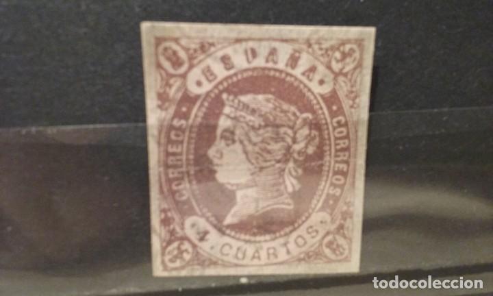 Sellos: ED. 58. ISABEL II. TIPO I. USADO - Foto 1