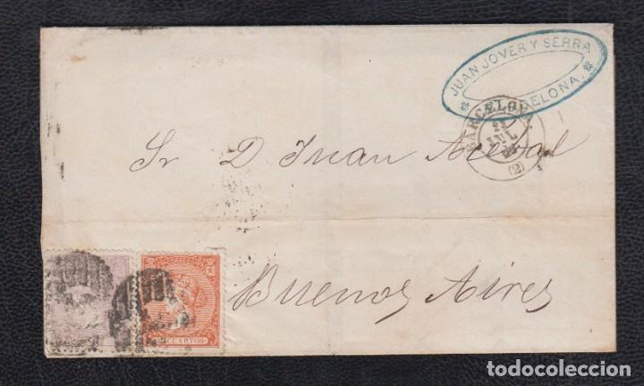 Sellos: 1866.- BARCELONA A BUENOS AIRES - Foto 1