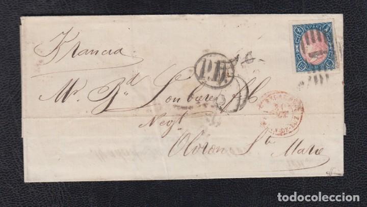 Sellos: 1865.- MADRID A OLORON (FRANCIA) - Foto 1