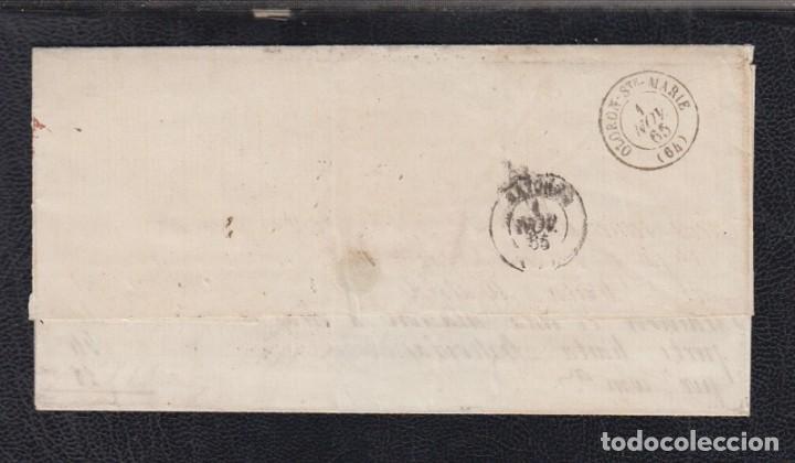 Sellos: 1865.- MADRID A OLORON (FRANCIA) - Foto 2