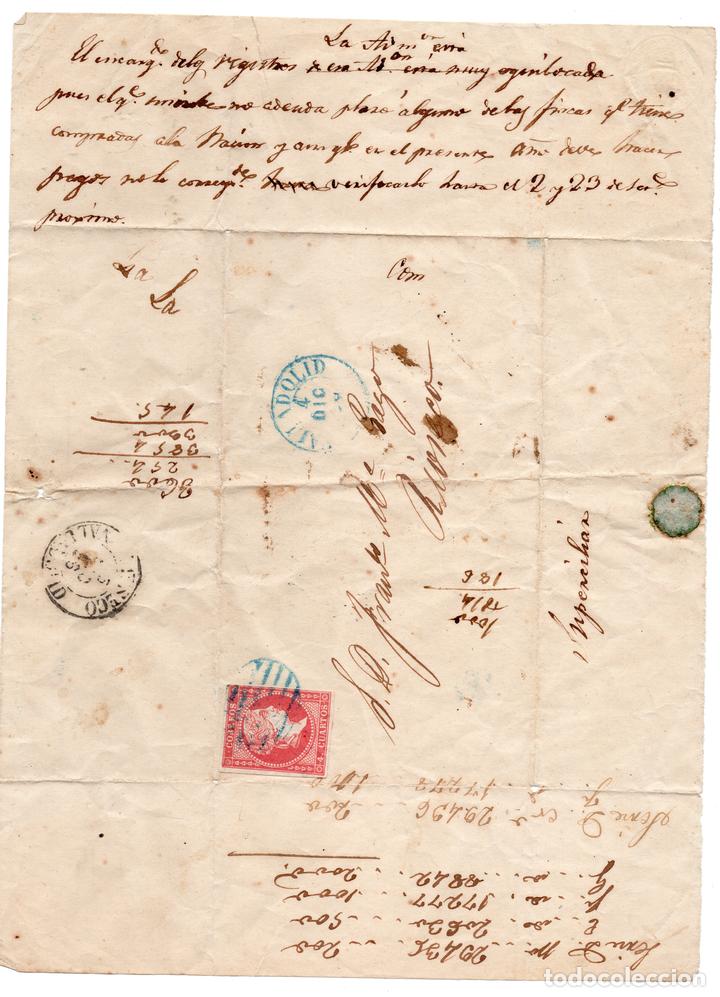 Sellos: Carta documento con sello de 4 cuartos - Foto 1