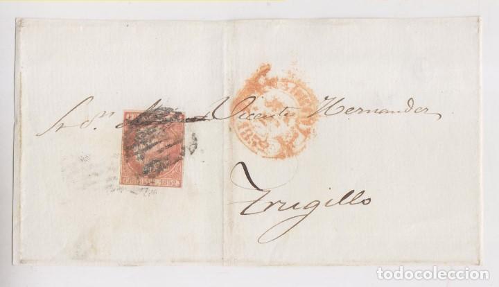 Sellos: FRONTAL DE MADRID A TRUJILLO. 1852 - Foto 1