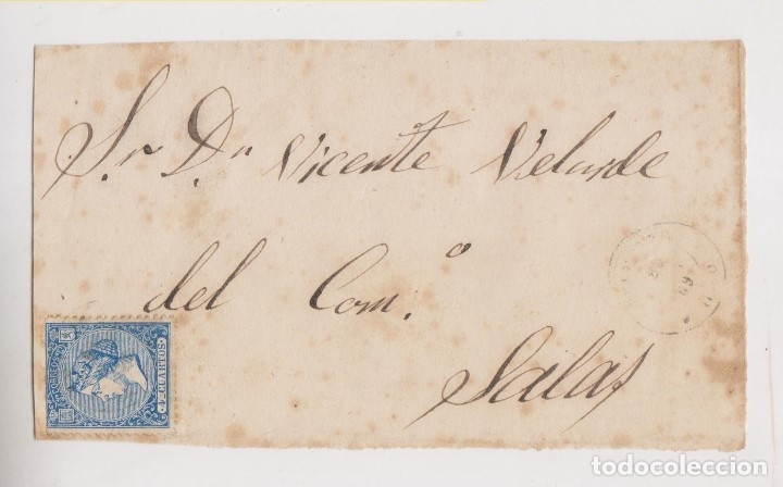 Sellos: FRONTAL A SALAS, ASTURIAS. 1869 - Foto 1