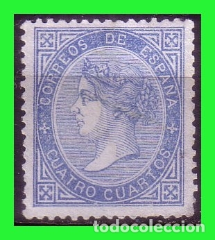 Sellos: 1867 Isabel II, EDIFIL n&ordm; 88 (*) - Foto 1