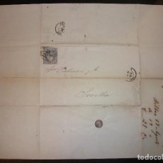 Sellos: 1870 CARTA BILBAO A SEVILLA FILATELIA SELLO - PICKMAN Y COMPAÑIA