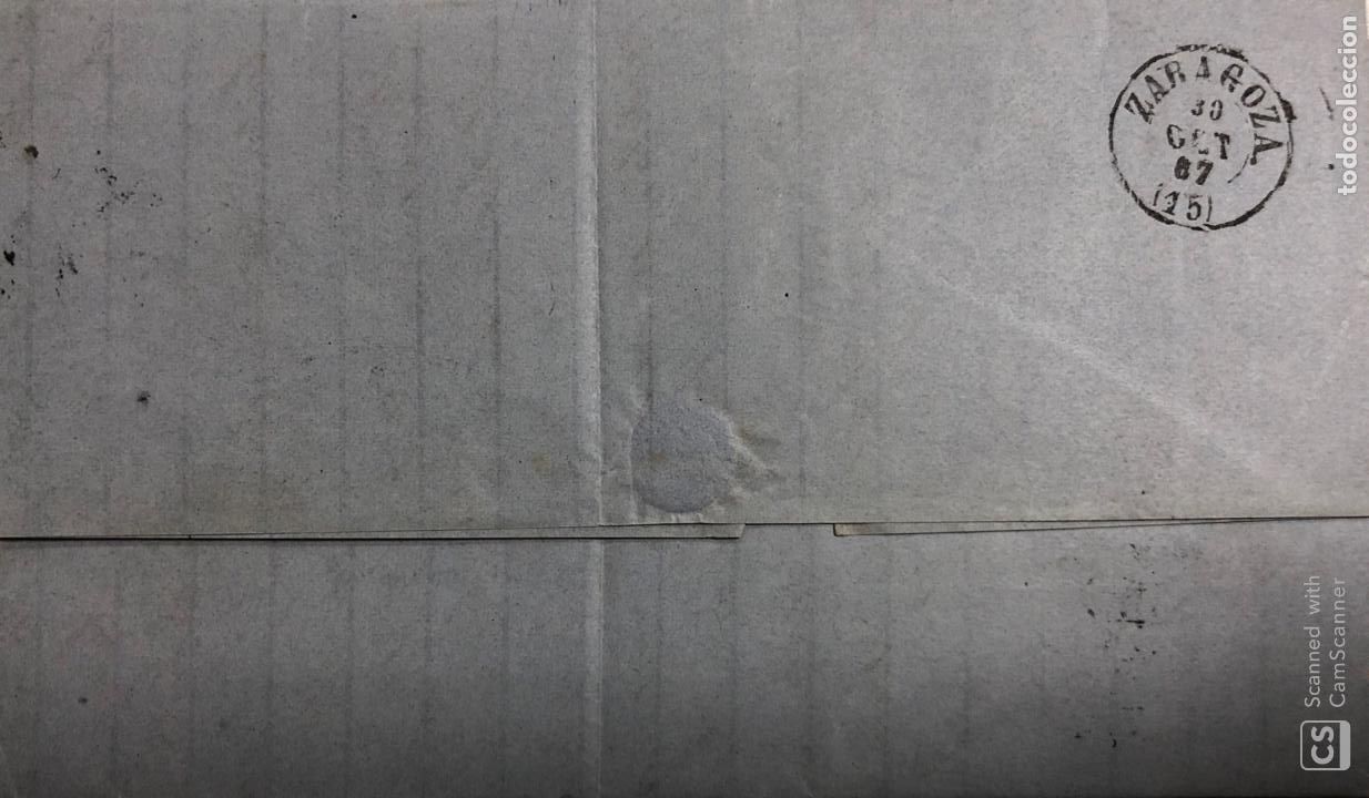 Sellos: CARTA BARCELONA-ZARAGOZA. - Foto 2