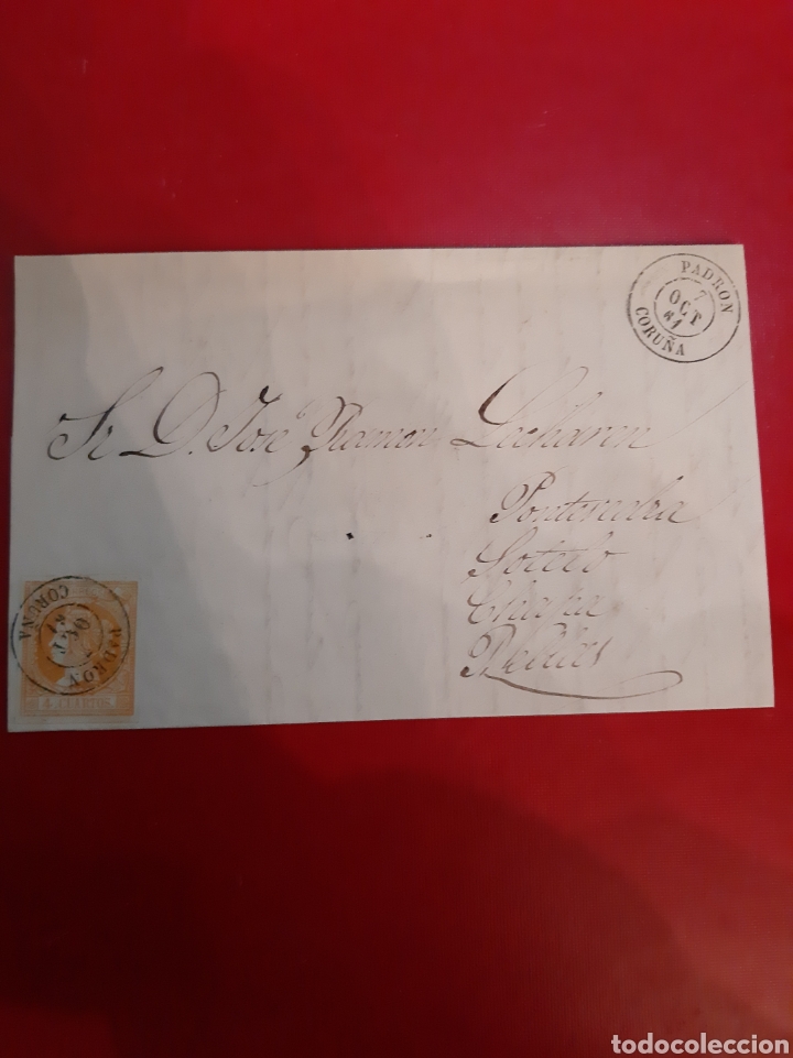 Sellos: Padron Coru&ntilde;a 1864 sortelo - Foto 1