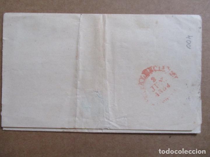 Sellos: circulada 1854 de valladolid a palencia - Foto 2