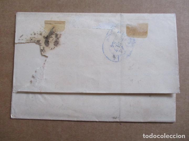 Sellos: circulada y escrita 1854 de santander  a palencia - Foto 3
