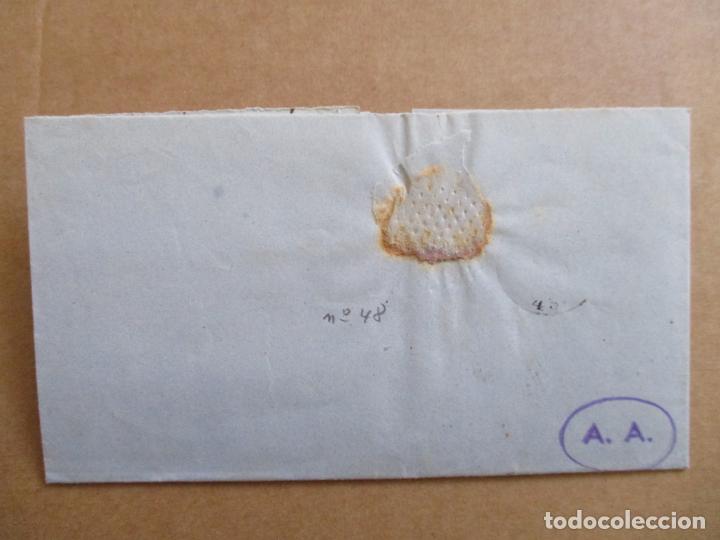 Sellos: CIRCULADA 1858 DE REINOSA A SANTANDER - Foto 3