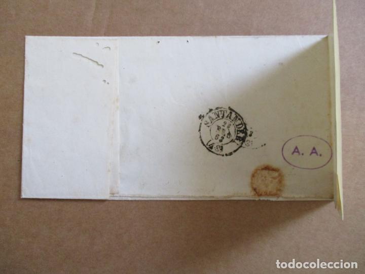 Sellos: CIRCULADA 1863 e corvera a SANTANDER - Foto 2