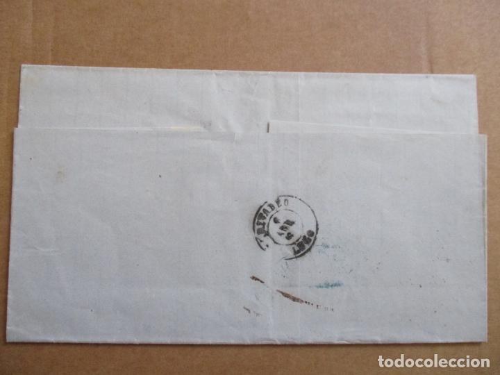 Sellos: CIRCULADA 1869 de santander a rivadeo lugo - Foto 2