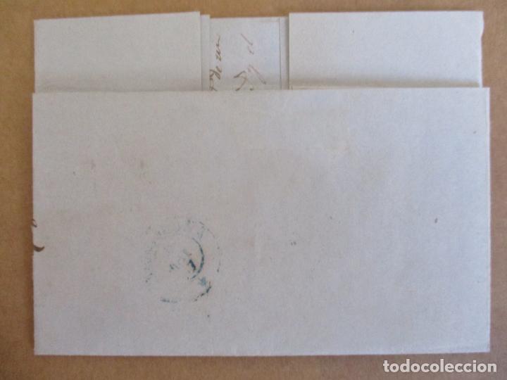 Sellos: circulada y escrita 1857 de igualada a barcelona - Foto 3