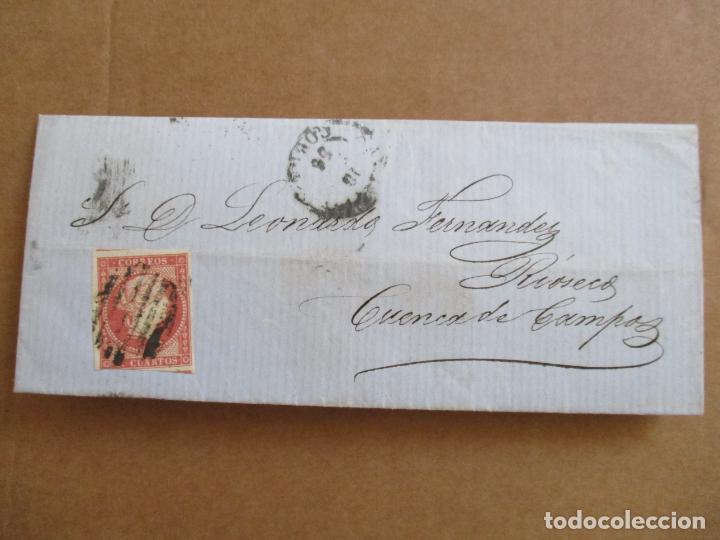 Sellos: circulada 1856 A RIOSECO CUENCA DE CAMPOS - Foto 3