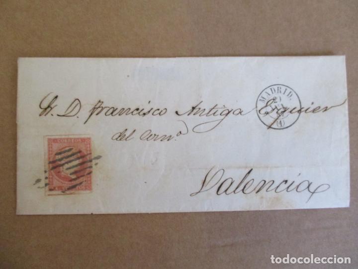 Sellos: circulada 1857 DE MADRID A VALENCIA - Foto 1