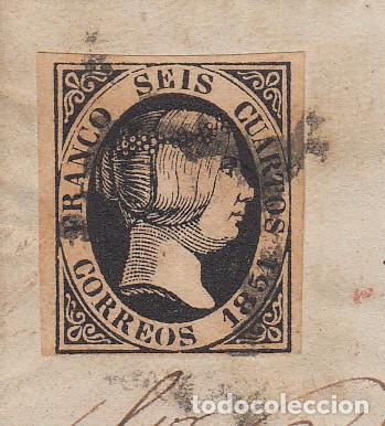 Sellos: ISABEL II ENVUELTA CON SELLO NUM. 6 MADRID - Foto 2