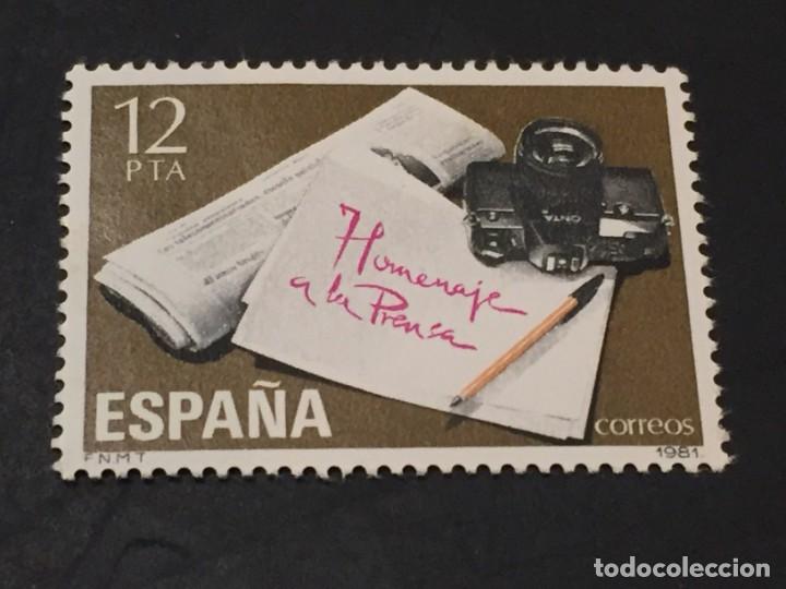 Sellos: HOMENAJE A LA PRENSA 1981 EDIFIL 2610 - Foto 1