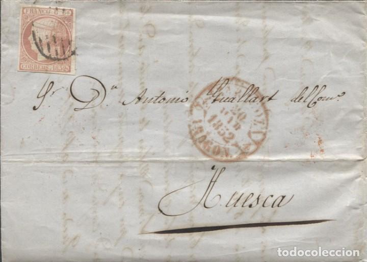 Sellos: 1852 ZARAGOZA A HUESCA - Foto 1