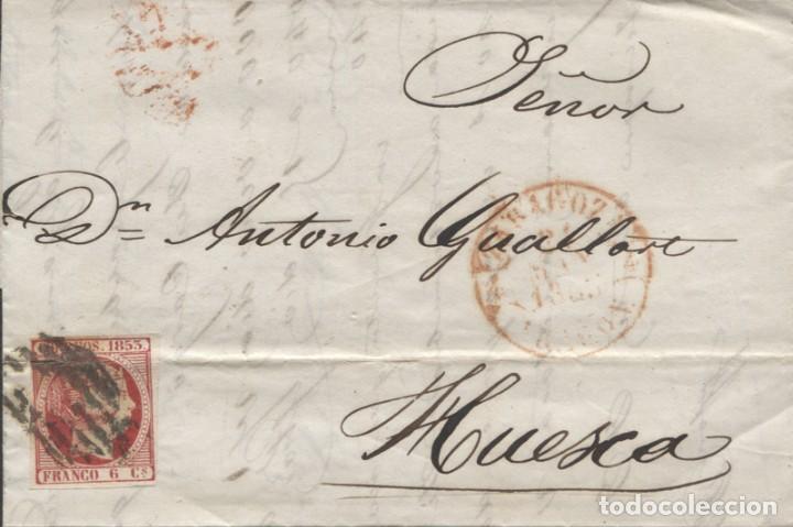Sellos: 1853 ZARAGOZA A HUESCA. - Foto 1