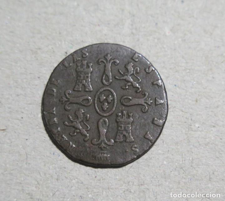 Sellos: MONEDA. 2 MARAVEDIS. ISABEL II. SEGOVIA. 1850 - Foto 2
