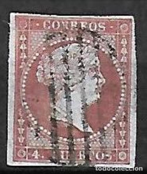 Sellos: EDIFIL N&ordm; 40 4cu. rojo Usado - Foto 1