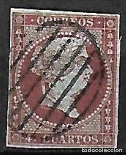 Sellos: EDIFIL N&ordm; 40 4cu. rojo Usado - Foto 1