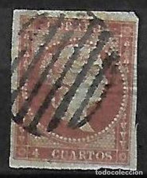Sellos: EDIFIL N&ordm; 40 4cu. rojo Usado - Foto 1