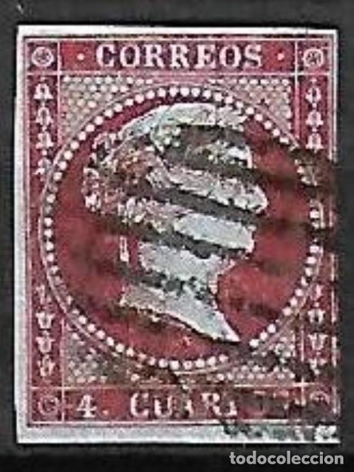 Sellos: EDIFIL N&ordm; 40 4cu. rojo Usado - Foto 1