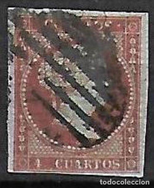 Sellos: EDIFIL N&ordm; 40 4cu. rojo Usado - Foto 1