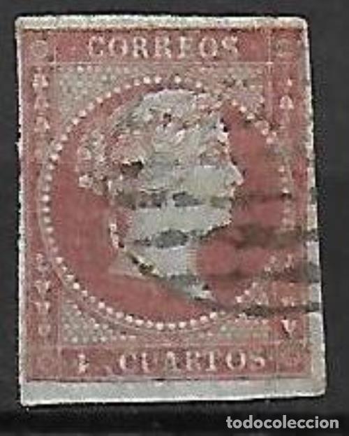 Sellos: EDIFIL N&ordm; 40 4cu. rojo Usado - Foto 1